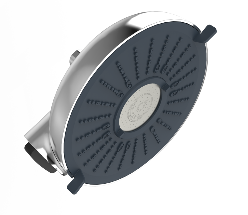 A single green leaf against a white background.